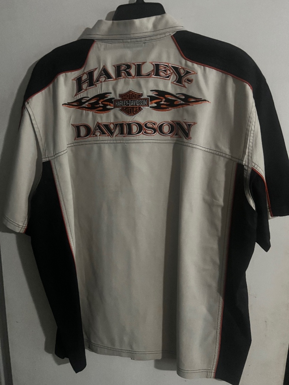 Harley Davidson Button Front Shirt with Vented Sleeves , Size XXL